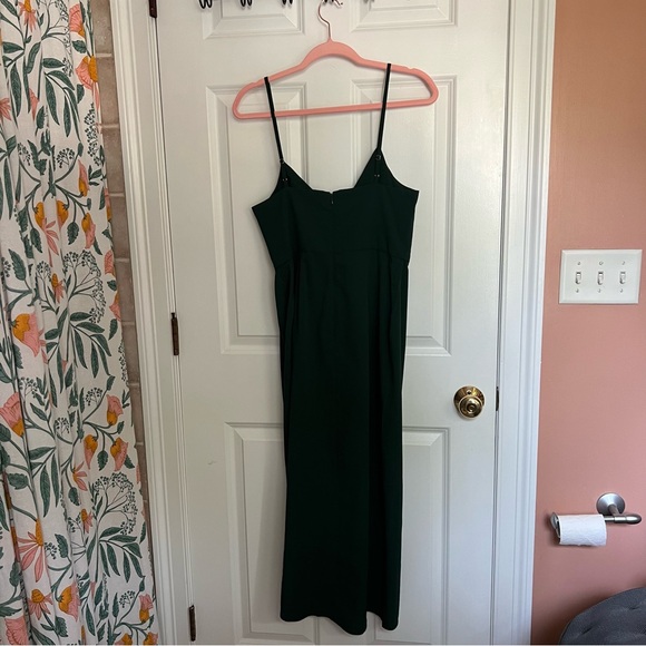 Lulu's Dark Green Midi Dress with Spaghetti Straps - Picture 5 of 5